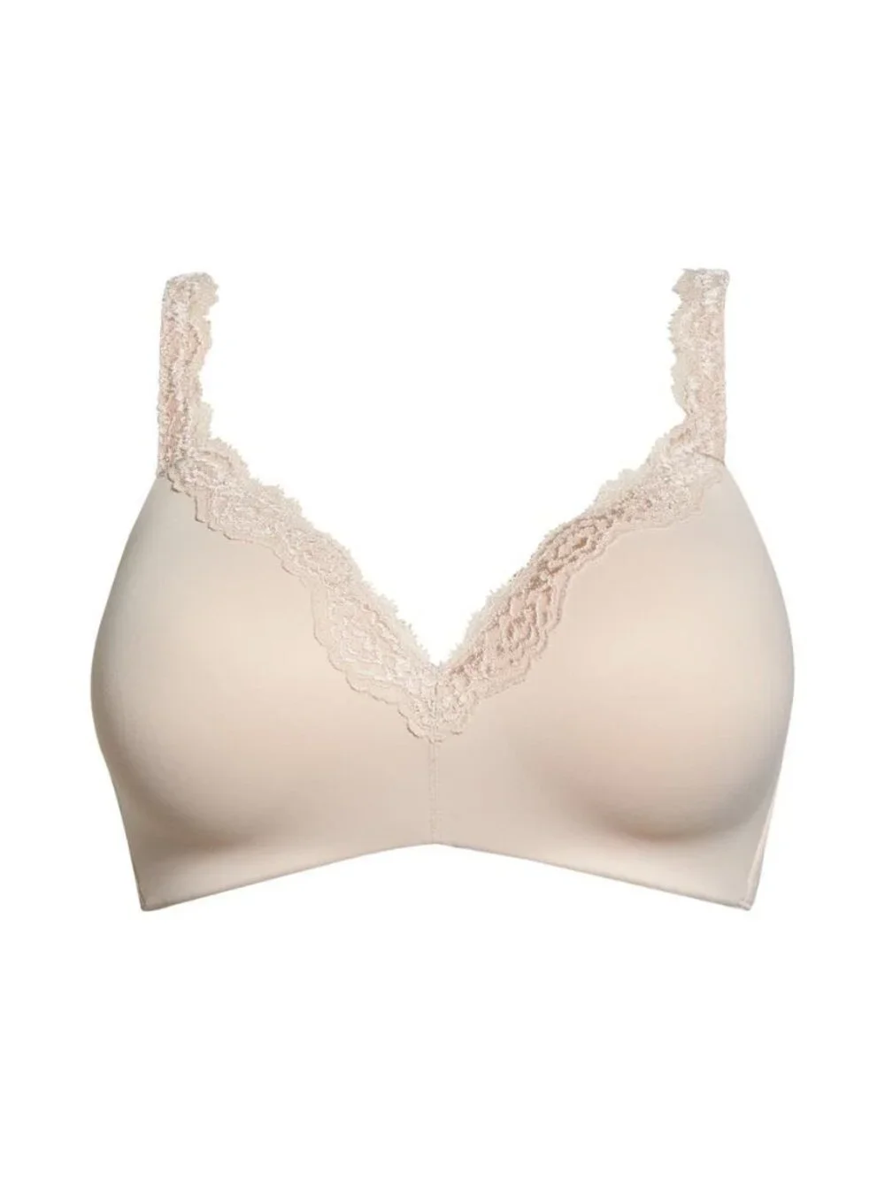 🆕 WACOAL Softly Styled Wireless Bra Rose Dust (Beige) 36DDD #856301 - Picture 5 of 10
